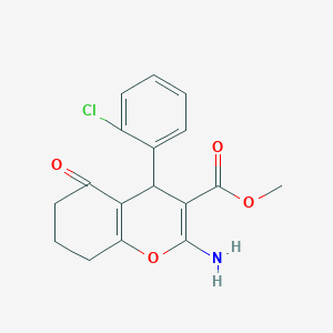 methyl 2-amino-4-(2-chlorophenyl)-5-oxo-5,6,7,8-tetrahydro-4H-chromene-3-carboxylate