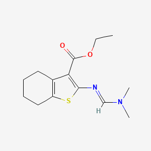 ethyl 2-{[(E)-(dimethylamino)methylidene]amino}-4,5,6,7-tetrahydro-1-benzothiophene-3-carboxylate