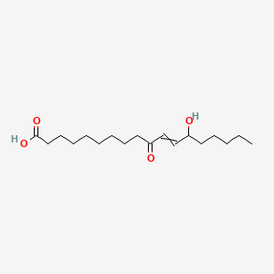 molecular formula C18H32O4 B1199919 13-Hydroxy-10-oxooctadec-11-enoic acid 