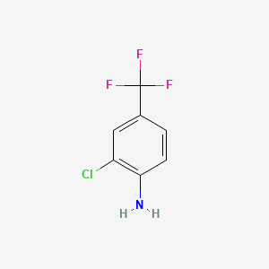 molecular formula C7H5ClF3N B1199932 2-Chloro-4-(trifluoromethyl)aniline CAS No. 39885-50-2