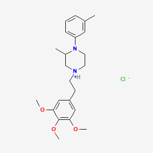 2-ME-1-(3-ME-PH)-4-(2-(3,4,5-Trimethoxyphenyl)ethyl)piperazin-4-ium chloride