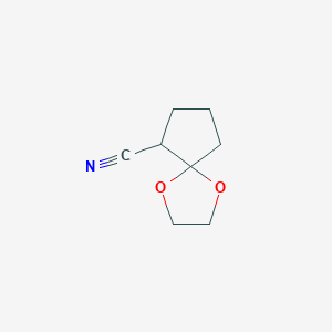 1,4-Dioxaspiro[4.4]nonane-6-carbonitrile