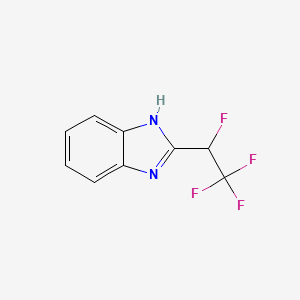 molecular formula C9H6F4N2 B1199946 2-(1,2,2,2-Tetrafluoroethyl)-1H-benzimidazole CAS No. 41185-74-4