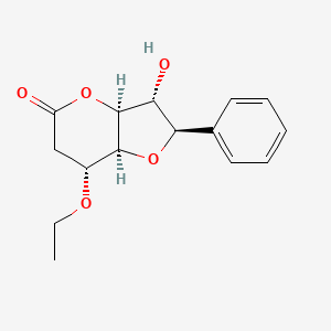 molecular formula C15H18O5 B1199952 (-)-Etharvensin CAS No. 199326-63-1