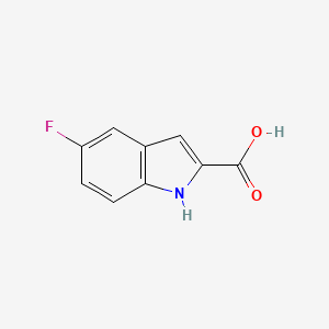 molecular formula C9H6FNO2 B1199956 5-氟吲哚-2-羧酸 CAS No. 399-76-8
