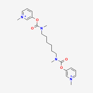 molecular formula C22H32N4O4+2 B1199959 Distigmine CAS No. 17299-00-2