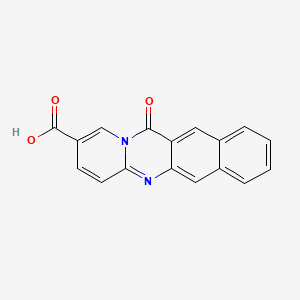 12H-Benzo(g)pyrido(2,1-b)quinazoline-2-carboxylic acid, 12-oxo-