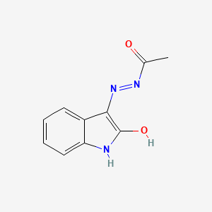 N'-(2-Hydroxy-3H-indol-3-ylidene)acetohydrazide