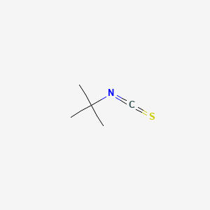 molecular formula C5H9NS B1199975 叔丁基异硫氰酸酯 CAS No. 590-42-1