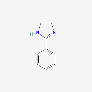 molecular formula C9H10N2 B1199978 2-苯基-2-咪唑啉 CAS No. 936-49-2
