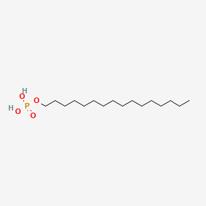 molecular formula C16H35O4P B1199986 十六烷基二氢磷酸 CAS No. 3539-43-3