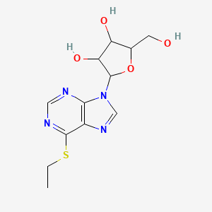 B1199992 2-(6-Ethylsulfanylpurin-9-yl)-5-(hydroxymethyl)oxolane-3,4-diol CAS No. 13286-04-9