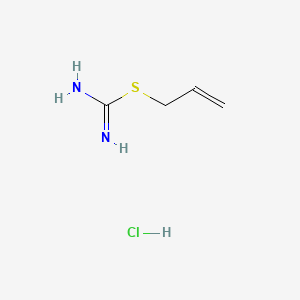 molecular formula C4H9ClN2S B11999999 Carbamimidothioic acid, 2-propenyl ester, monohydrochloride CAS No. 2547-92-4