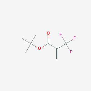 molecular formula C8H11F3O2 B012000 tert-Butyl 2-(trifluoromethyl)acrylate CAS No. 105935-24-8