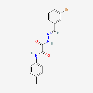 2-(2-(3-Bromobenzylidene)hydrazino)-N-(4-methylphenyl)-2-oxoacetamide