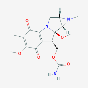 molecular formula C₁₇H₂₁N₃O₆ B120001 丝裂霉素F CAS No. 18209-14-8