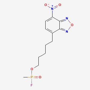 Phosphonofluoridic acid, methyl-, 5-(7-nitro-4-benzofurazanyl)pentyl ester