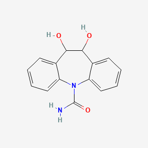 molecular formula C15H14N2O3 B1200040 Dihydroxycarbazepine CAS No. 35079-97-1