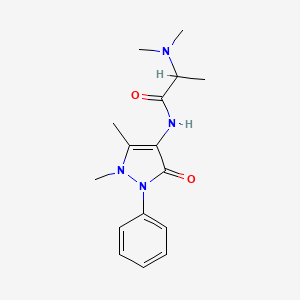 molecular formula C16H22N4O2 B1200042 氨基丙基 CAS No. 3690-04-8