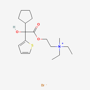 molecular formula C18H30BrNO3S B1200051 Penthienate bromide CAS No. 60-44-6