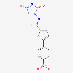 molecular formula C14H9N4O5- B1200056 Dantrolene(1-) 