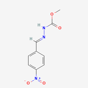 molecular formula C9H9N3O4 B12000561 methyl (2E)-2-(4-nitrobenzylidene)hydrazinecarboxylate 