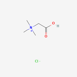 molecular formula C5H12ClNO2 B1200062 Betaine hydrochloride CAS No. 590-46-5