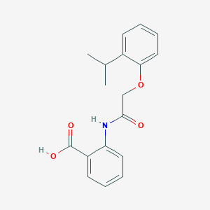 molecular formula C18H19NO4 B12000670 2-(((2-Isopropylphenoxy)acetyl)amino)benzoic acid CAS No. 304890-53-7