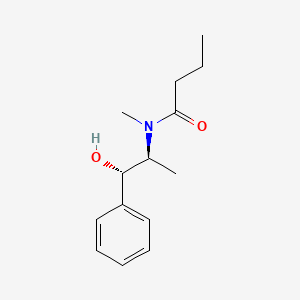 molecular formula C14H21NO2 B12000683 N-((1S,2S)-2-Hydroxy-1-methyl-2-phenylethyl)-N-methylbutanamide CAS No. 833486-93-4