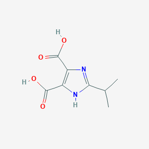 molecular formula C8H10N2O4 B12000694 2-Isopropyl-1H-imidazole-4,5-dicarboxylic acid CAS No. 51294-23-6