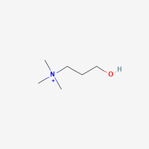 molecular formula C6H16NO+ B1200072 Homocholine CAS No. 10238-59-2