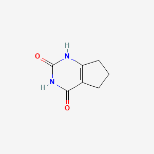 molecular formula C7H8N2O2 B1200077 6,7-dihydro-1H-cyclopenta[d]pyrimidine-2,4(3H,5H)-dione CAS No. 5466-00-2