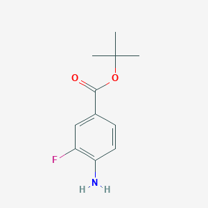 molecular formula C11H14FNO2 B120008 叔丁基4-氨基-3-氟苯甲酸酯 CAS No. 157665-53-7