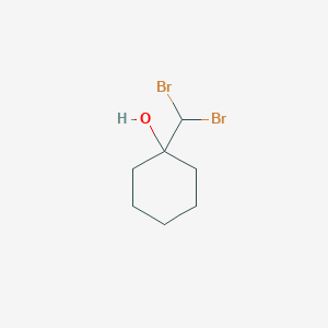 molecular formula C7H12Br2O B12000805 1-(Dibromomethyl)cyclohexan-1-ol CAS No. 52183-68-3