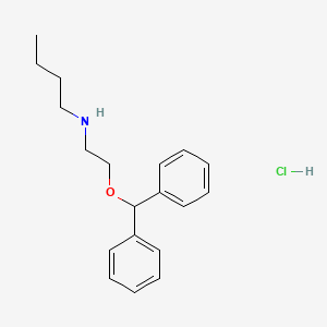 molecular formula C19H26ClNO B12000819 Benzhydryl 2-(butylamino)ethyl ether hydrochloride CAS No. 64037-60-1