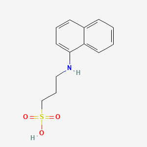 molecular formula C13H15NO3S B12000827 3-(1-Naphthylamino)-1-propanesulfonic acid 