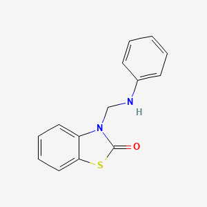 molecular formula C14H12N2OS B12000830 3-[(Phenylamino)methyl]-1,3-benzothiazol-2(3h)-one CAS No. 22258-65-7