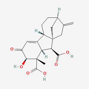molecular formula C19H22O6 B1200095 Gibberellin A34-catabolite 