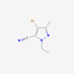 4-bromo-1-ethyl-3-methyl-1H-pyrazole-5-carbonitrile