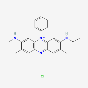 3-(Ethylamino)-2,8-dimethyl-7-(methylamino)-5-phenylphenazin-5-ium chloride