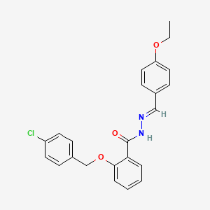 2-((4-Chlorobenzyl)oxy)-N'-(4-ethoxybenzylidene)benzohydrazide