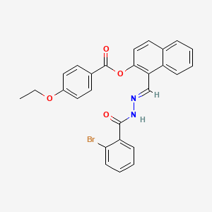 1-(2-(2-Bromobenzoyl)carbohydrazonoyl)-2-naphthyl 4-ethoxybenzoate