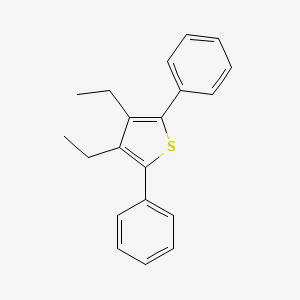 molecular formula C20H20S B12001181 Thiophene, 3,4-diethyl-2,5-diphenyl- CAS No. 101306-10-9