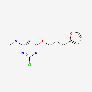 1,3,5-Triazin-2-amine, 4-chloro-6-[3-(2-furanyl)propoxy]-N,N-dimethyl-