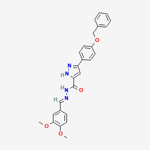 5(4-Benzyloxy-PH)2H-pyrazole-3-carboxylic acid (3,4-DI-meo-benzylidene)hydrazide