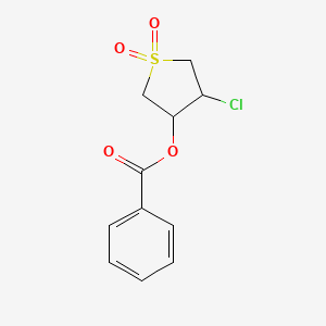 (4-chloro-1,1-dioxothiolan-3-yl) benzoate