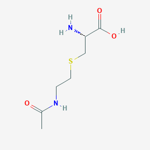 molecular formula C7H14N2O3S B1200138 L-半胱氨酸，S-(2-(乙酰氨基)乙基)- CAS No. 20662-33-3