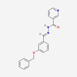 N'-{(E)-[3-(benzyloxy)phenyl]methylidene}pyridine-3-carbohydrazide