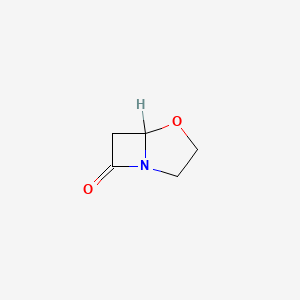 molecular formula C5H7NO2 B1200142 4-氧杂-1-氮杂双环[3.2.0]庚烷-7-酮 CAS No. 64341-46-4