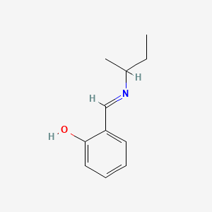 2-((E)-{[(E)-1-methylpropyl]imino}methyl)phenol